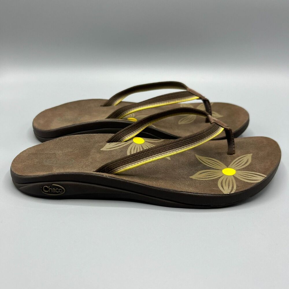 Chaco Flip Flop Sandals Brown Thong Comfort Outdoor Casual Women’s Size 10